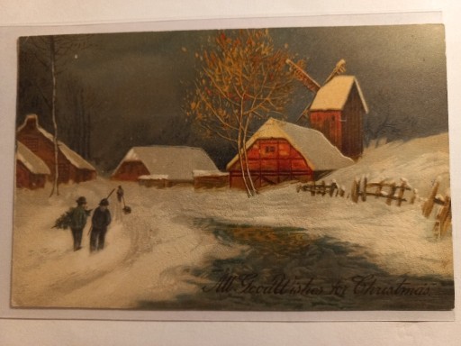 Zdjęcie oferty: USA początek XX wieku Boże Narodzenie 