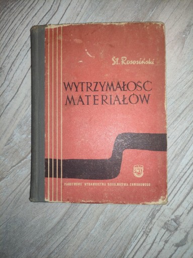 Zdjęcie oferty: St. Rososiński "Wytrzymałość materiałów"