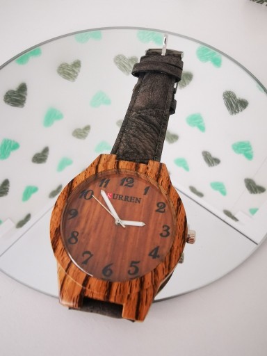 Zdjęcie oferty: Zegarek męski KURREN stylizowany na drewniany 