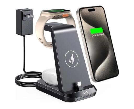 Zdjęcie oferty: Ładowarka 3 w 1  VCVS do iphone airpods