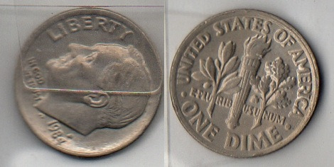 Zdjęcie oferty: USA One Dime 10 centów 1984