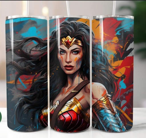 Zdjęcie oferty: Kubek termiczny stalowy z nadrukiem Wonder Woman