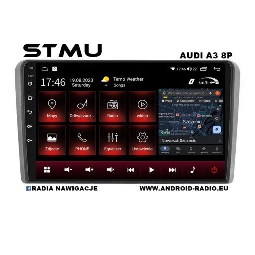 Zdjęcie oferty: Radio android nawigacja 9.1" AUDI A3 8P 03-12