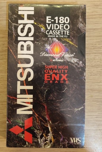Zdjęcie oferty: Kaseta VHS Mitsubishi E-180 Video cassette diamond