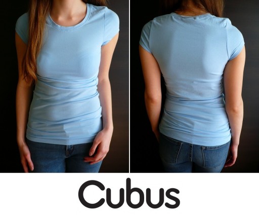 Zdjęcie oferty: Niebieska koszulka tshirt bluzka Cubus xs 34