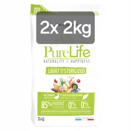Zdjęcie oferty: Pure Life 2x 2kg + Gratis, Light Sterilized, PNF