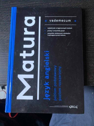 Zdjęcie oferty: Matura Język angielski Vademecum Greg