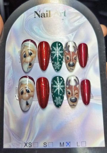 Zdjęcie oferty: Zestaw Press On Nails Rękodzieło - Ręcznie malowane postacie. Rozmiar M