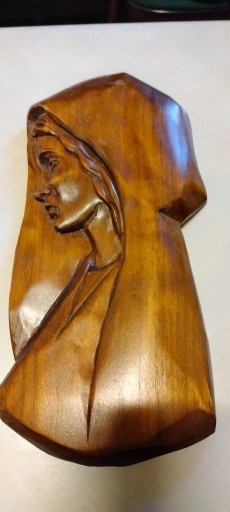 Zdjęcie oferty: płaskorzeżba w drewnie Maryja 