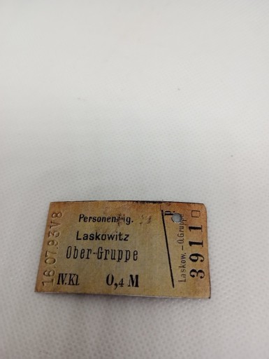 Zdjęcie oferty: Magnes Bilet Laskowitz (Laskowice Pom.) - Oberg-Gruppe / Bromberg
