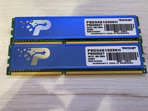 Zdjęcie oferty: Ramy PATRYIOT DDR3 4Gb RoH8
