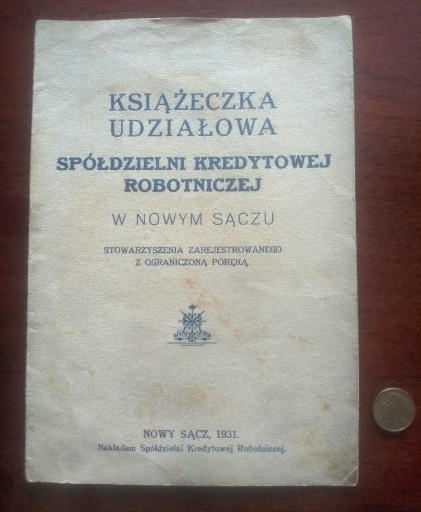 Zdjęcie oferty: Książeczka Udział. Spółdzielni Kredyt. Nowy Sącz 