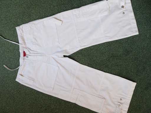 Zdjęcie oferty: Białe spodnie bojówki cargo SANCRED 36 38