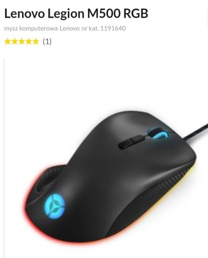 Zdjęcie oferty: Mysz Lenovo M500RGB