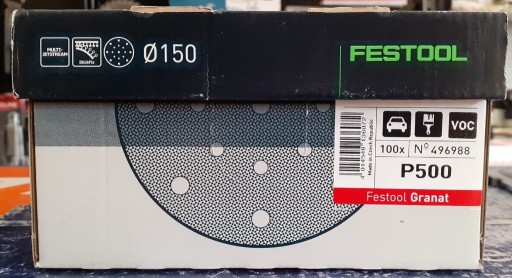 Zdjęcie oferty: Festool krążki ścierne STF D150/16 gr.500 Granat