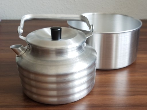 Zdjęcie oferty: Czajnik Zestaw turystyczny aluminiowy 1,5L + 2,2 L