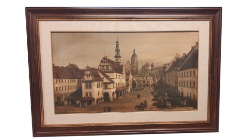 Zdjęcie oferty: Reprodukcja Canaletto Pirna 70x40 w ramie 91x61