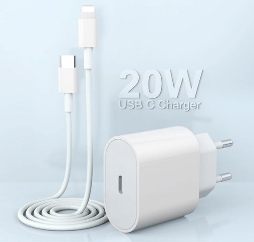 Zdjęcie oferty: Zasilacz 20W do iPhone, Kabel Lightning, USB Typ-C
