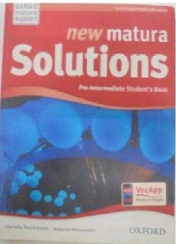 Zdjęcie oferty: New Matura Solutions Pre-Intermediate Student's Bo