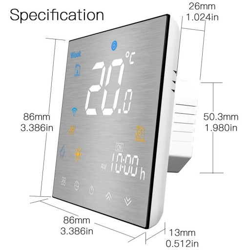 Zdjęcie oferty: Wifi Termostat regulator temperatury ogrzewanie