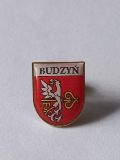 Zdjęcie oferty: Herb miasta i gmina Budzyń przypinka pin odznaka