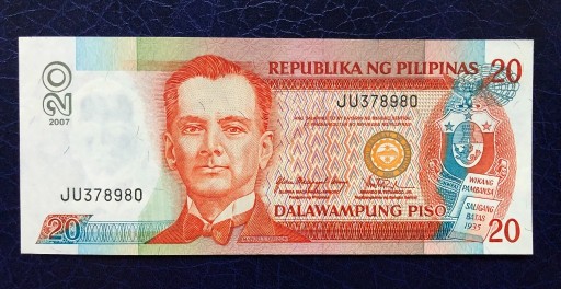 Zdjęcie oferty: Filipiny - 20 piso 2007  UNC