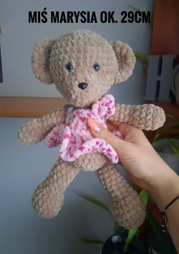 Zdjęcie oferty: KAMEO Miś Marysia ok. 29cm - maskotka szydełkowa