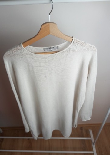 Zdjęcie oferty: Sweterek bluzka biała oversize boho TURNOVER