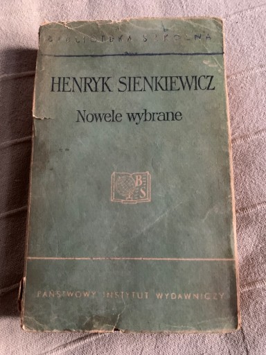 Zdjęcie oferty: Sienkiewicz Nowele wybrane d