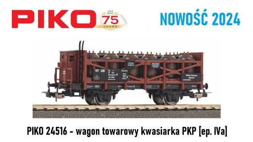 Zdjęcie oferty: PIKO 24516 wagon tow. kwasiarka PKP NOWOŚĆ 2024