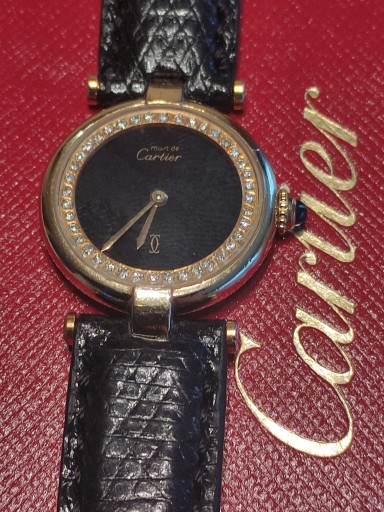 Zdjęcie oferty: Must de Cartier Vermeil Diamont bezel