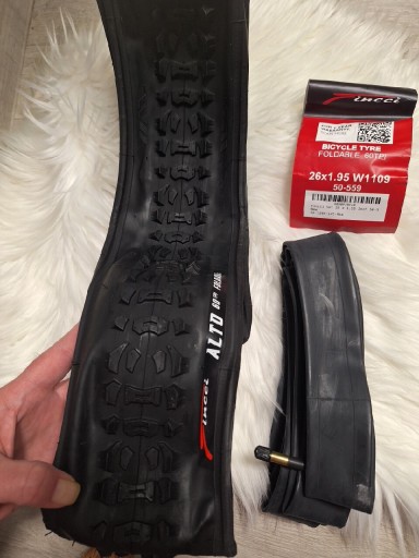 Zdjęcie oferty: Fincci Zestaw opona 26x1.95 z dętką Schradera do MTB i roweru hybrydowego