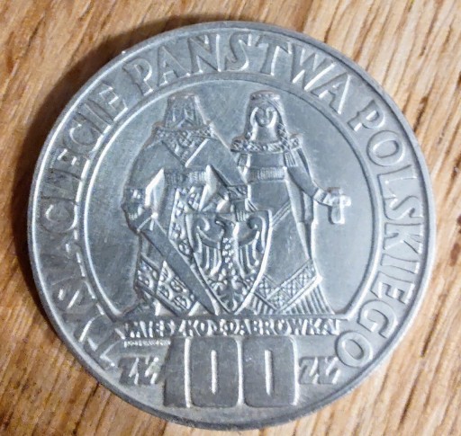 Zdjęcie oferty: Piękne 100 złotych 1966 r, Mieszko i Dąbrówka 