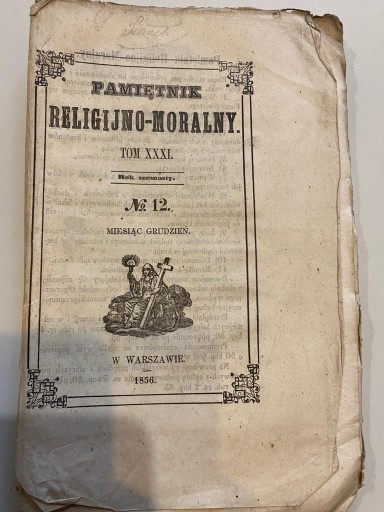 Zdjęcie oferty: Pamiętnik Religijno-Moralny, 1856