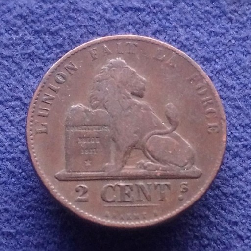 Zdjęcie oferty: A145 Belgia 2 cent 1864