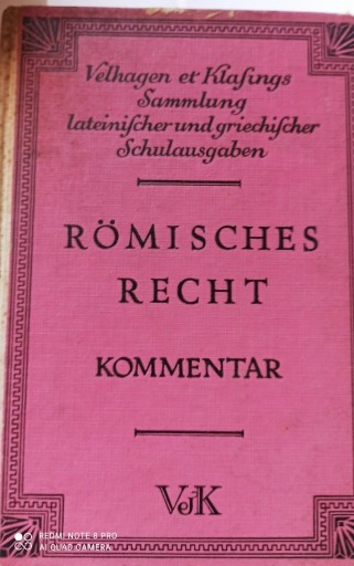 Zdjęcie oferty: Romaniches Recht - Kommentar