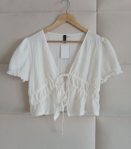Zdjęcie oferty: Bluzka H&M M L z wiązaniem zara top 