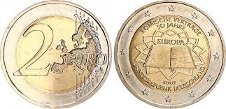 Zdjęcie oferty: NIEMCY- 2 EURO 2007- Traktaty Rzymskie - A,D,G,J,F