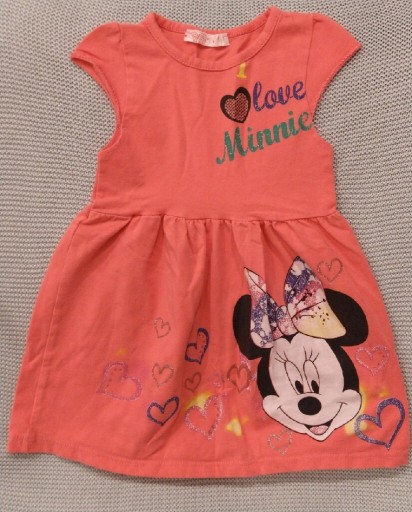 Zdjęcie oferty: Sukienka z krótkim rękawem lato Disney Minnie 92