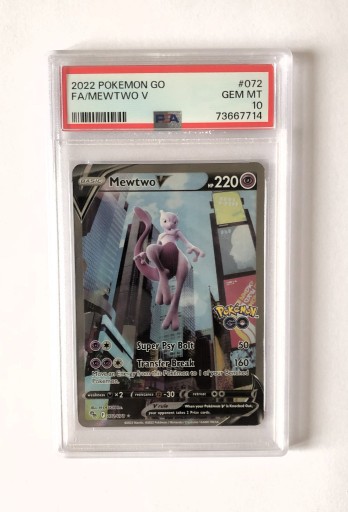 Zdjęcie oferty: PSA 10 Pokemon Mewtwo V Pokemon GO 72/78 FA