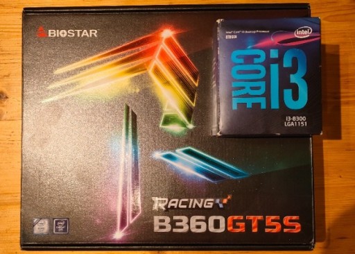 Zdjęcie oferty: Intel Core i3-8300 + Biostar Racing B360GT5S