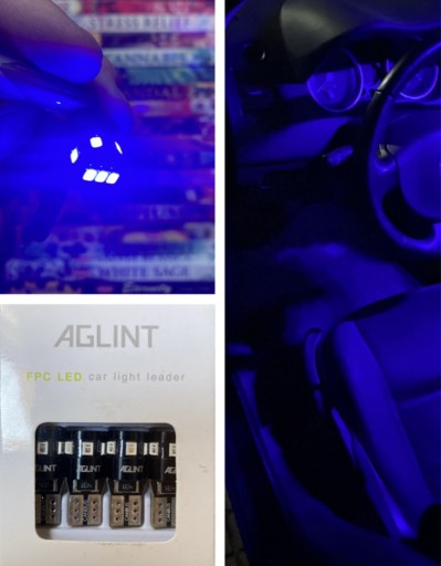 Zdjęcie oferty: Żarówki AGLINT led canbus 12v t10 w5w blue