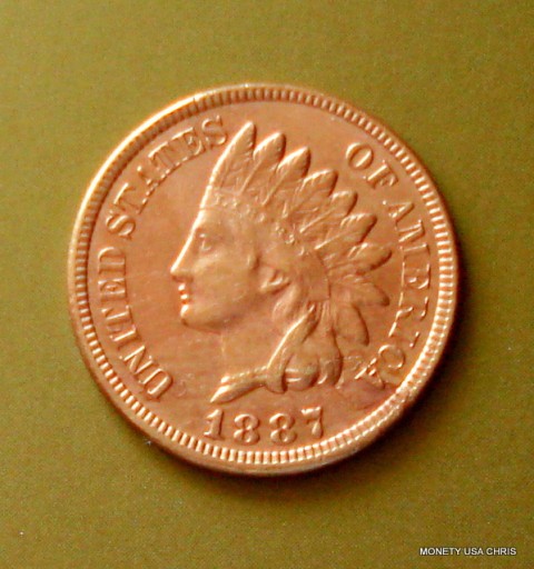 Zdjęcie oferty: 1 CENT USA - 1887 r - Indian Head  