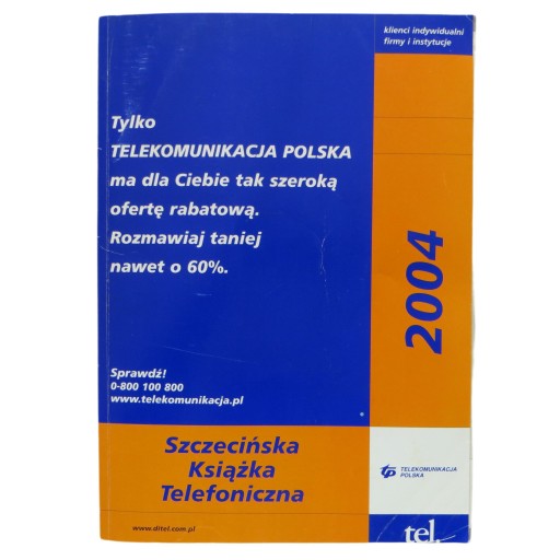 Zdjęcie oferty: Książka telefoniczna Szczecin 2004