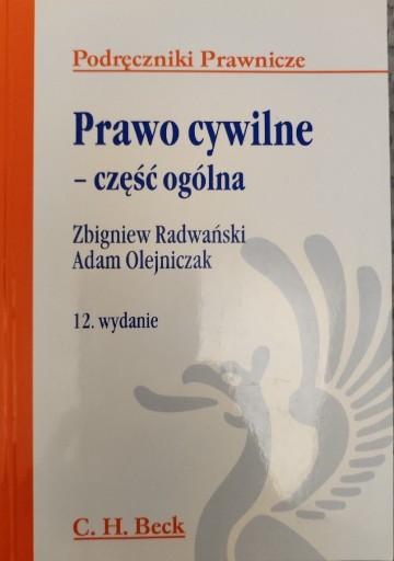 Zdjęcie oferty: Prawo cywilne - część ogólna