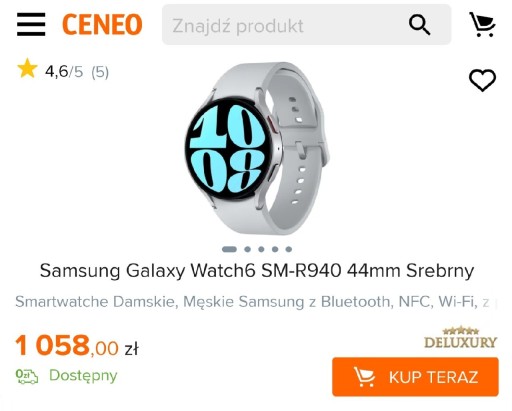 Zdjęcie oferty: Smartwatch Samsung Galaxy watch 6 SM-R940 