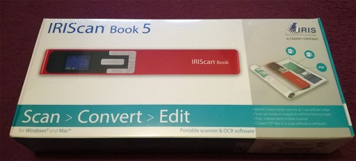 Zdjęcie oferty: Skaner ręczny IRIScan Book 5 - Czerwony - Canon
