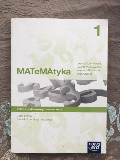 Zdjęcie oferty: Zbiór zadań matematyka 1, nowa era, zakres róż.