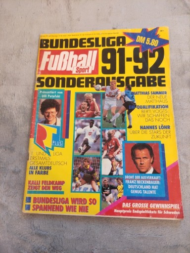 Zdjęcie oferty: Skarb kibica Bundesliga 91/92