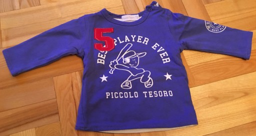 Zdjęcie oferty: Bluzka "Best player ever" Piccolo Tesoro – rozmiar 68